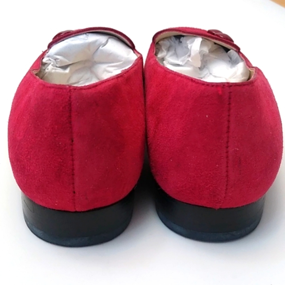 Talbots Suede Pink Loafers, 7N - Picture 2 of 6